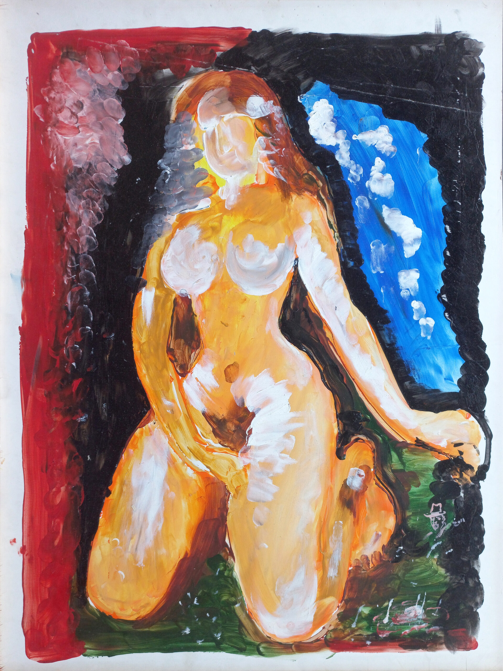 Asharam Meghwal | Acrylic on paper | 24x18 inch. | 2011