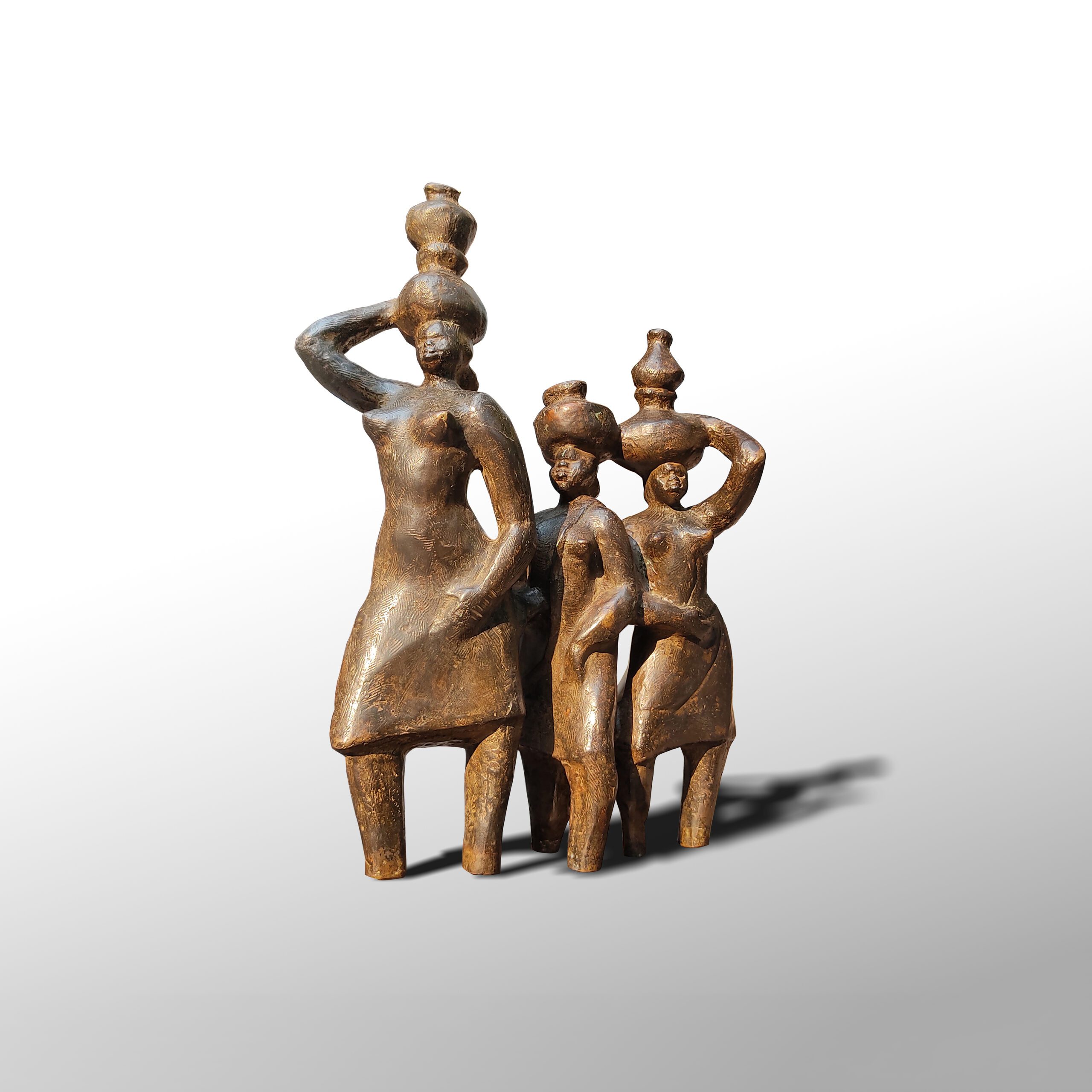 Somnath Chakraborty | Returning Home | Bronze | 17x12x4.5 Inches